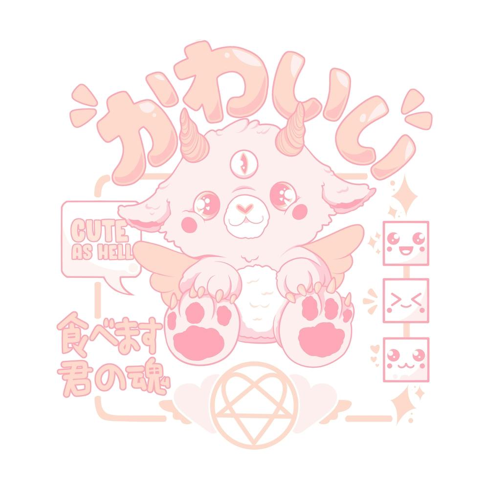 Plüschiges, niedliches Anime Baphomet Quadrat
