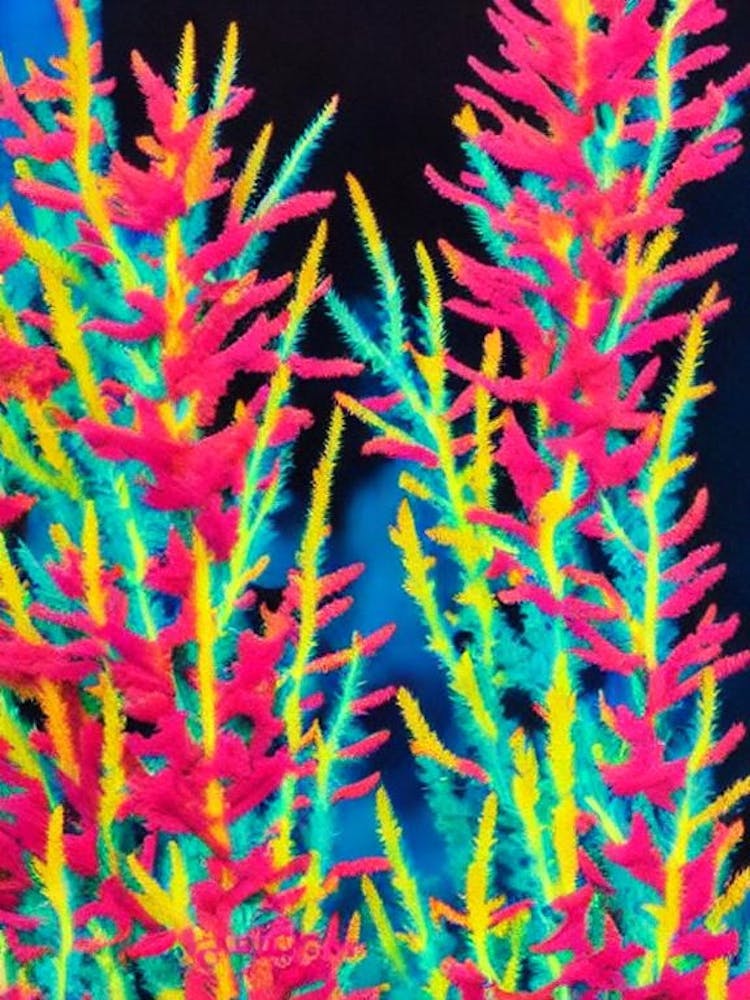 Acropora Aspera Vibrant Painting