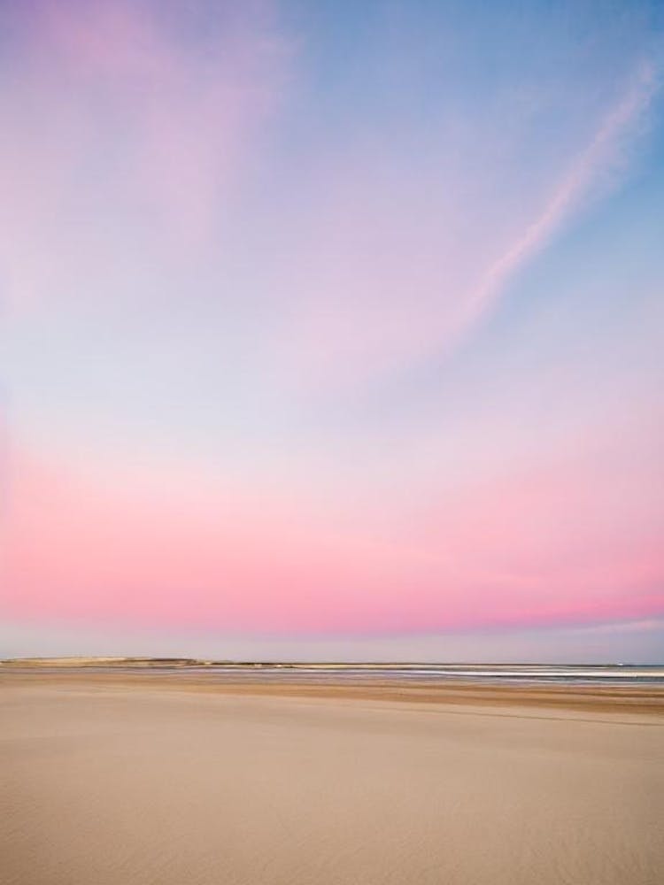 Camber Sands, East Sussex Pink Photography