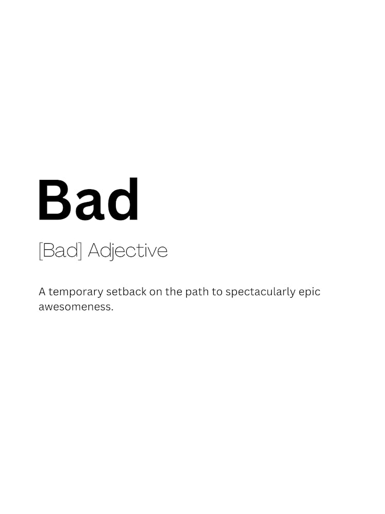 Schlechte Definition Bedeutung