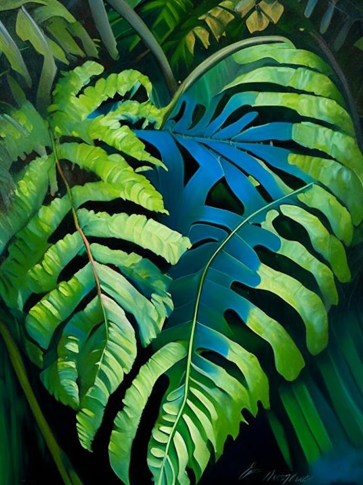 Heart Fern Cézanne Style