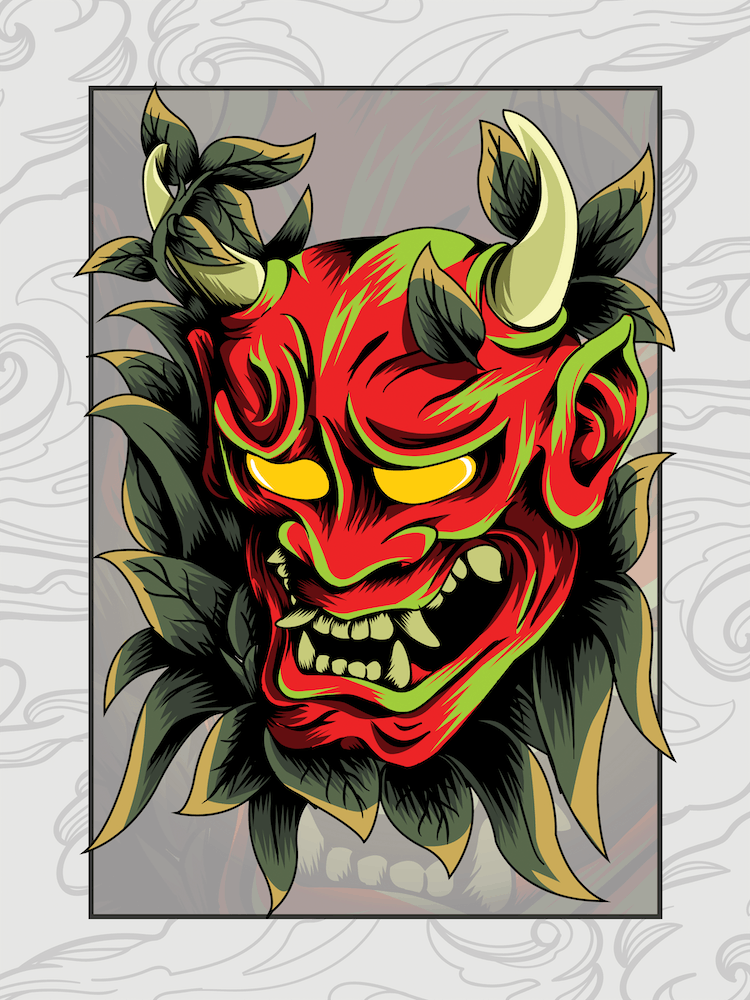 Japanese Style Traditional Samurai Mask