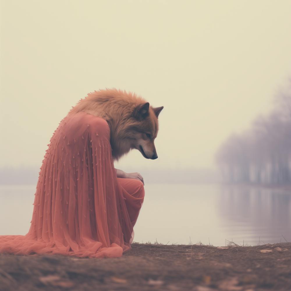 Wolf In Pink Dress