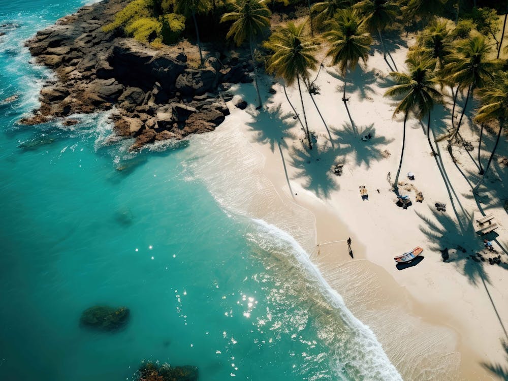 Aerial View Of A Beach 3