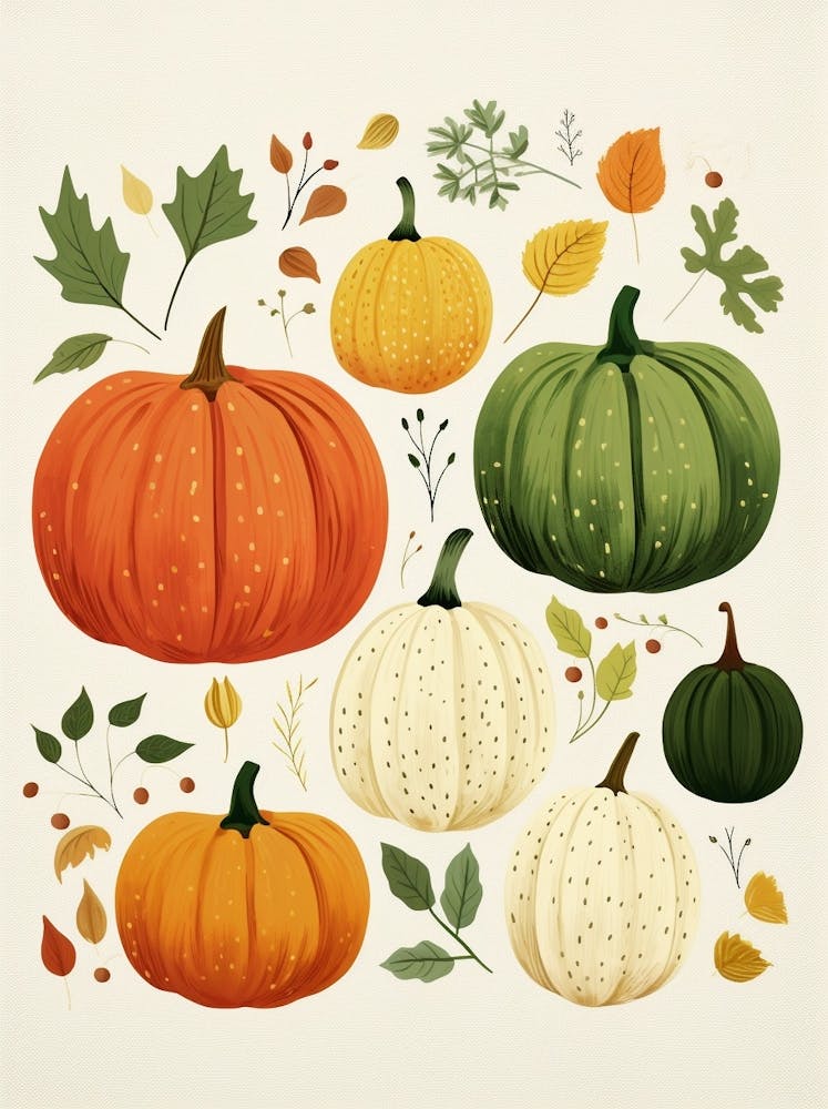Cute Pumpkin Illustration 3