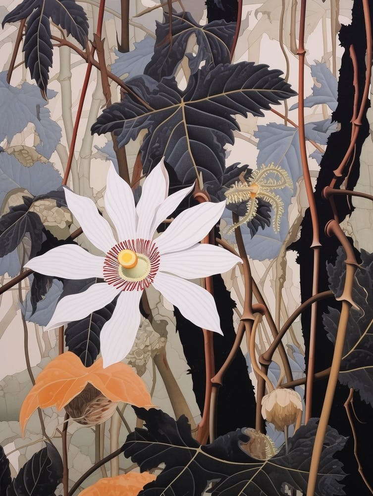 Flower Illustration Passionflower 2