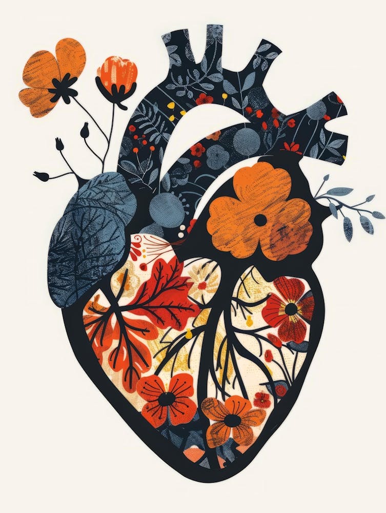 Heart With Flowers 6