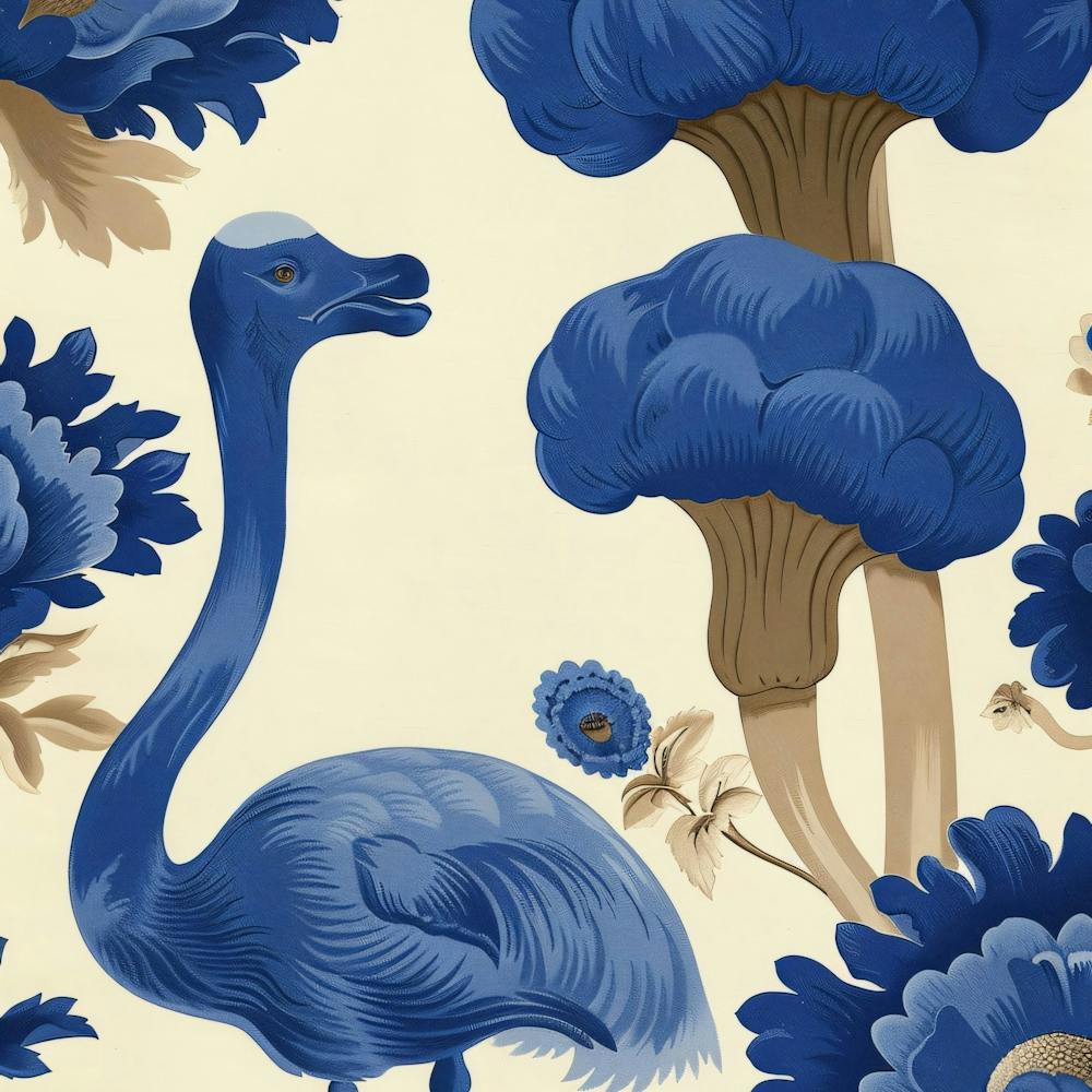 Der Dodo und Blumen