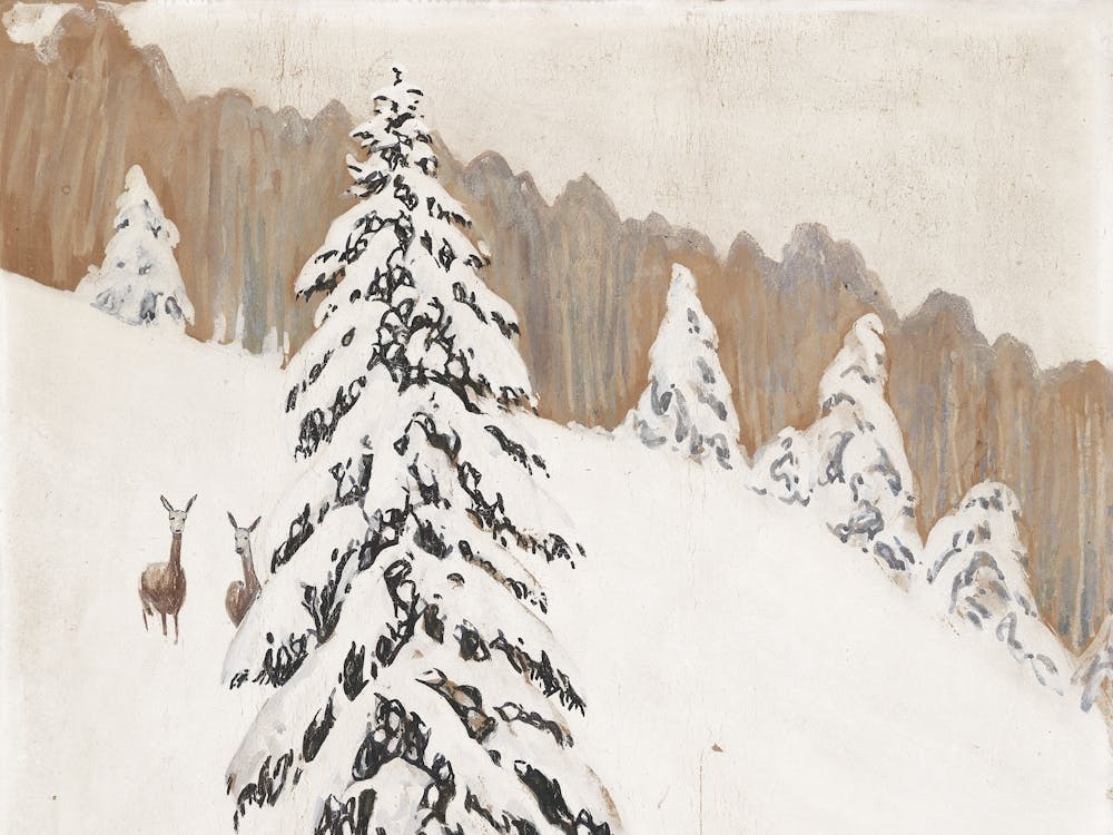 Vintage Winter Tree