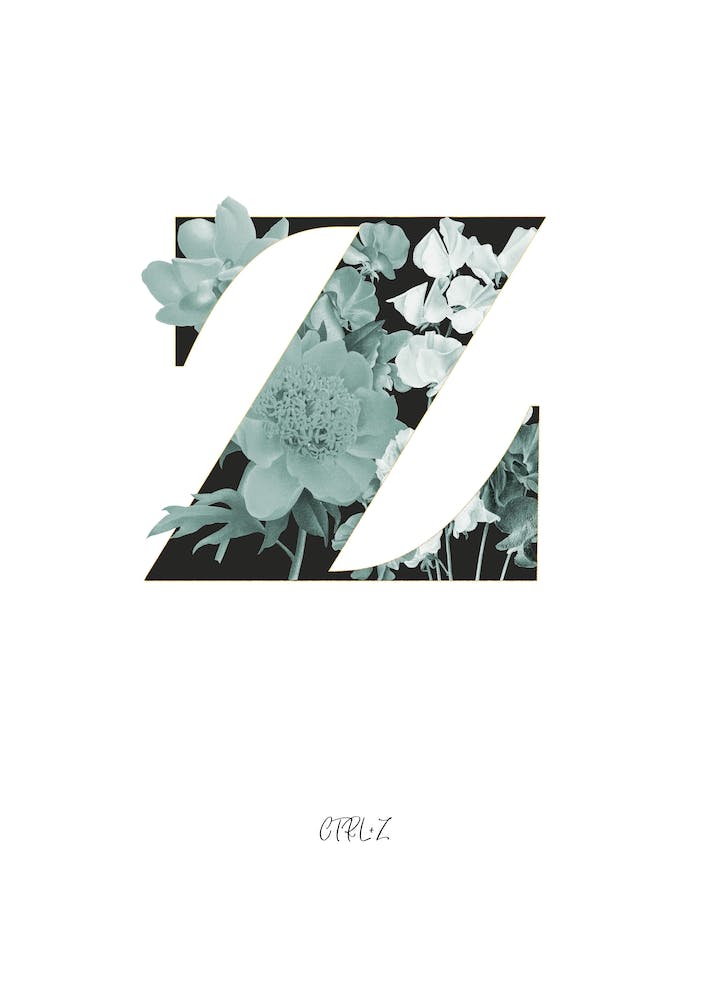 Flower Alphabet Z