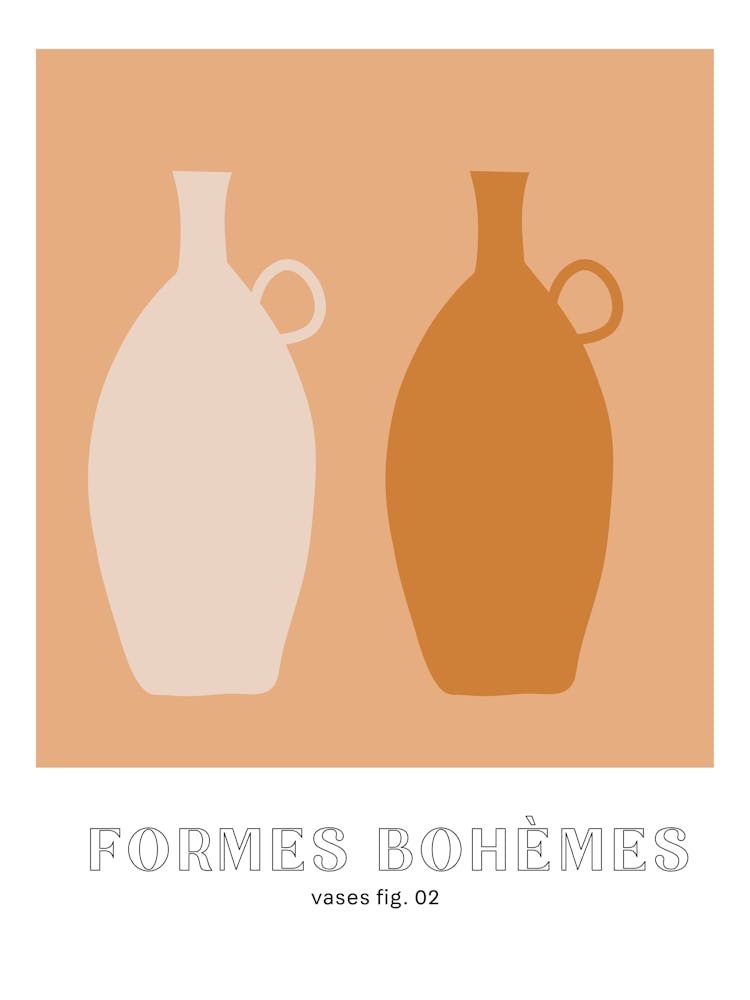 Formes Bohemes Bohemian Shape Brown Vases