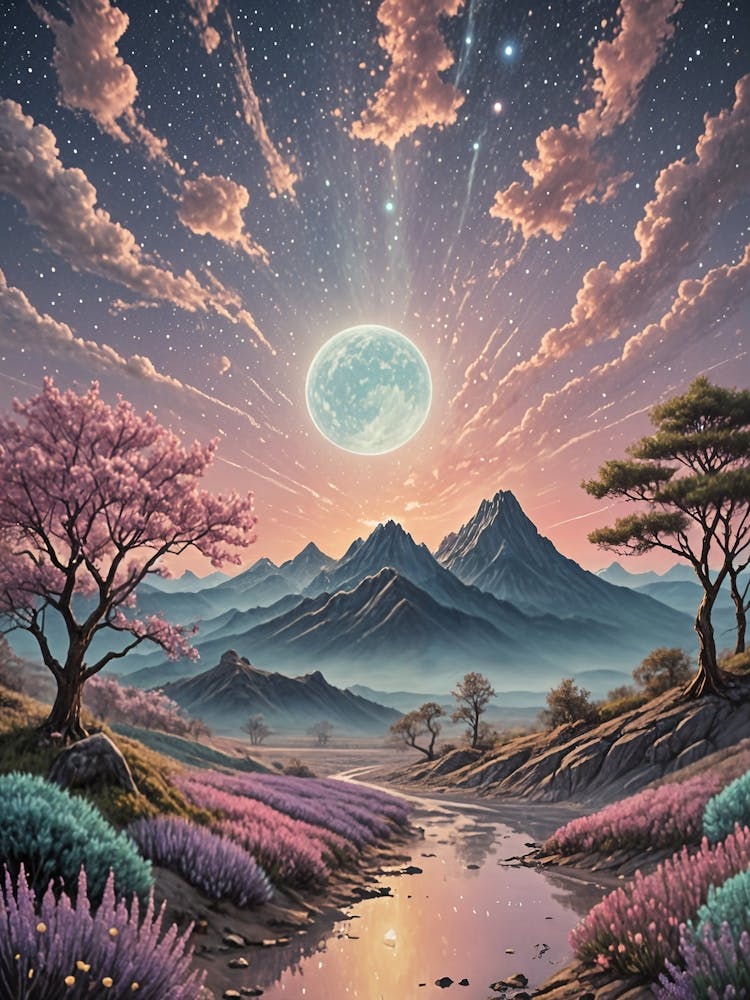 Moonlight In Purple Valley