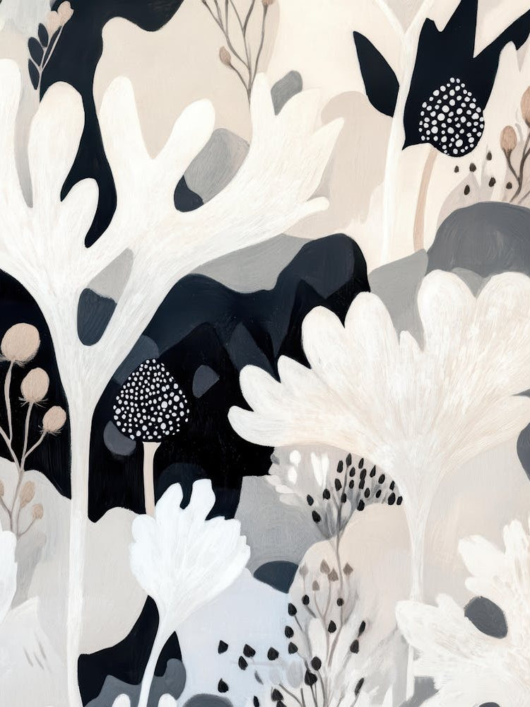 Black And White Botanicals