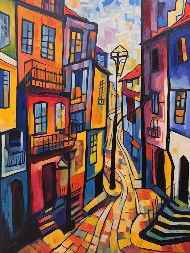 Porto Portugal 3 Fauvist Painting