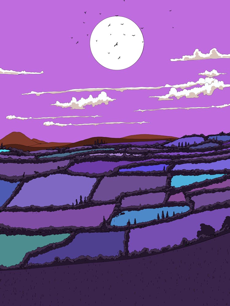 Purple Landscape