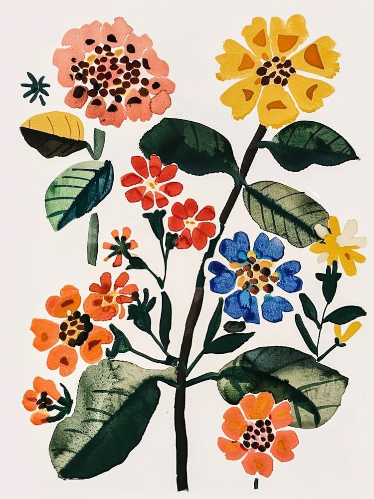 Painted Florals Lantana 3