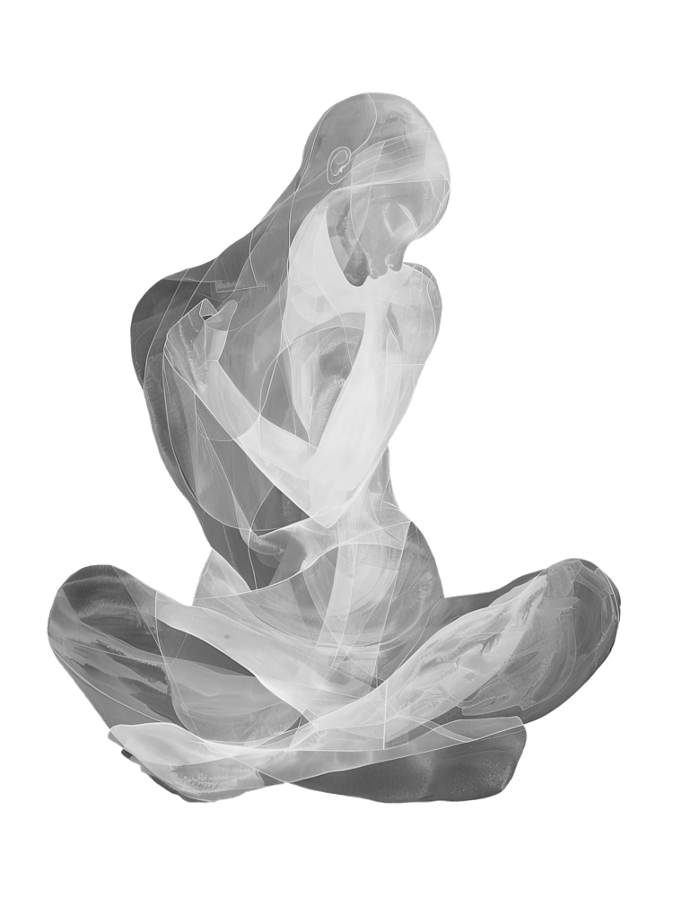 Abstract Painting Of Woman Body