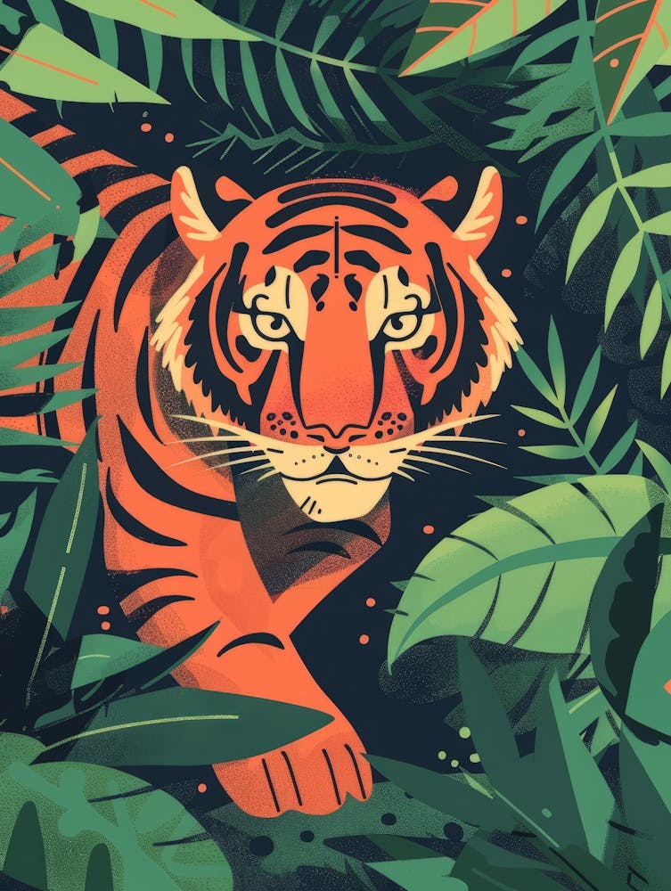 Tiger im Dschungel 45
