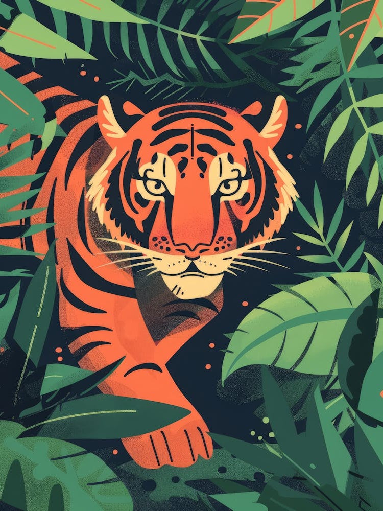 Tiger In The Jungle 45