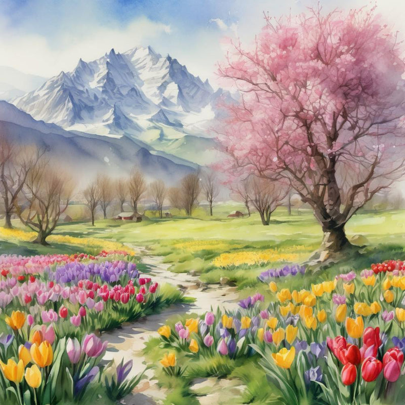 Tulips In Spring