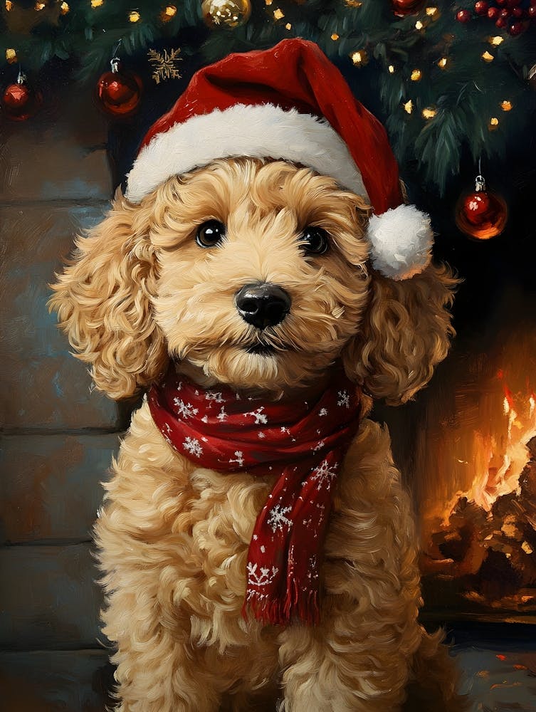 Christmas Goldendoodle 12