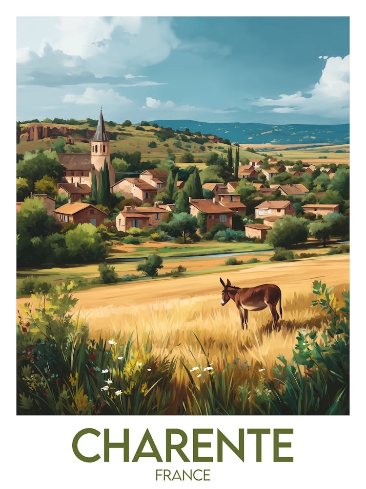Affiche de voyage Charente