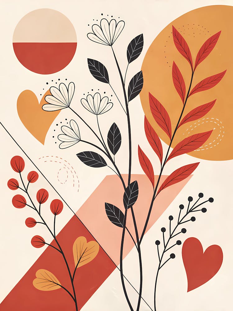 Abstract Floral Print