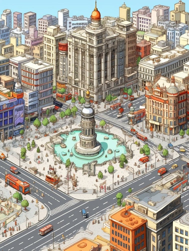 Takism Square Meydan Pixel Art 3