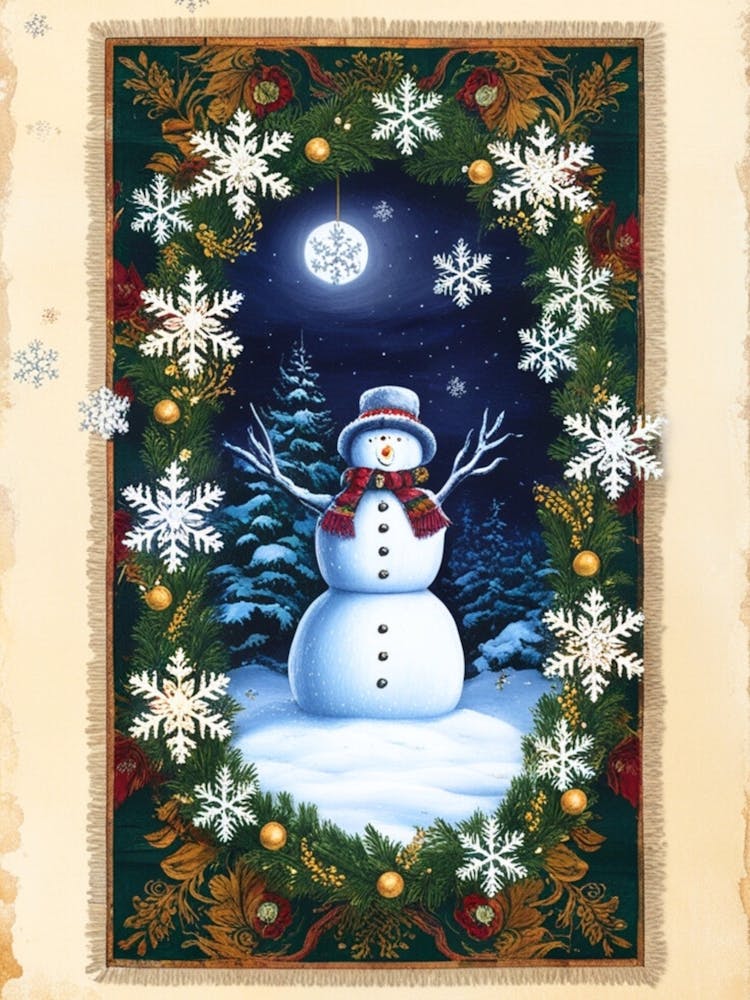 William Morris Snowman In The Snow