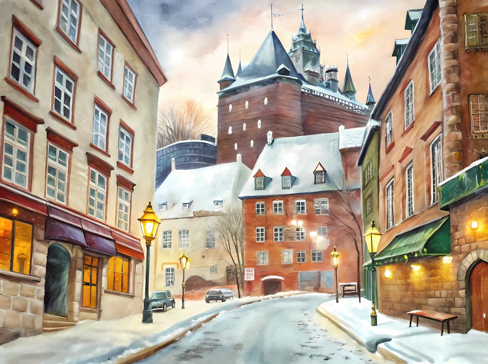 Quebec City Quebec A Vintage
