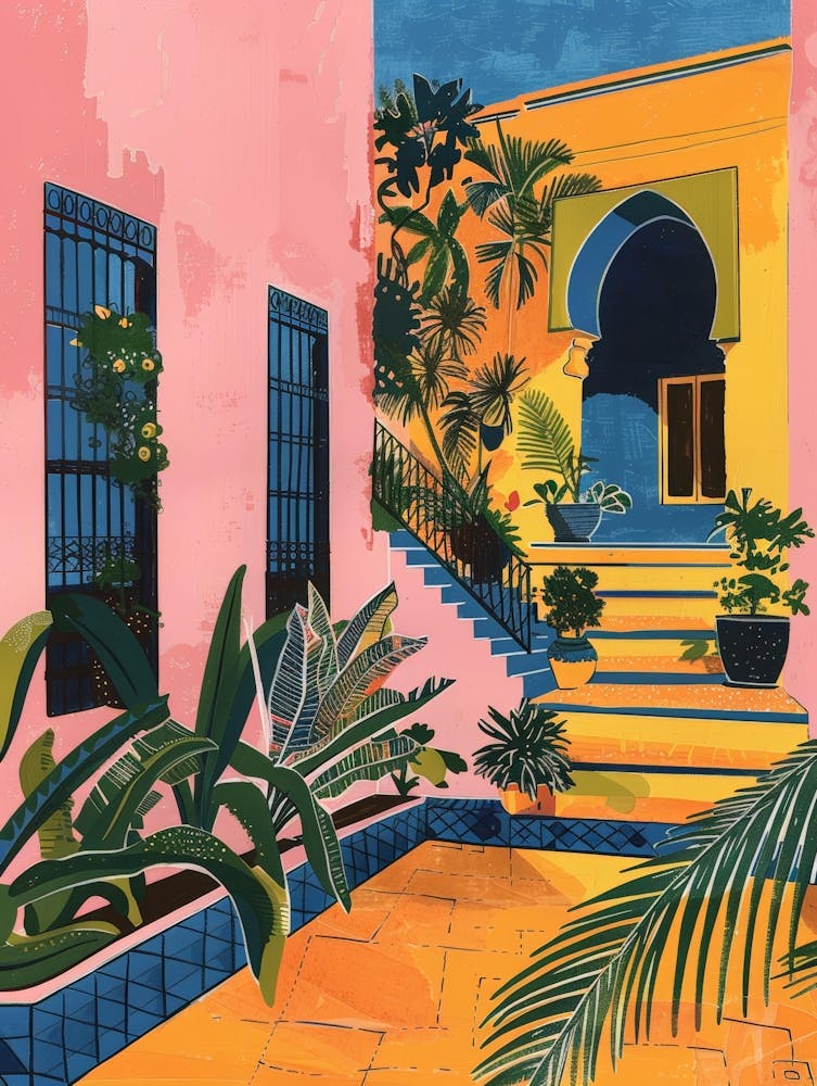 'Moroccan Courtyard' 1