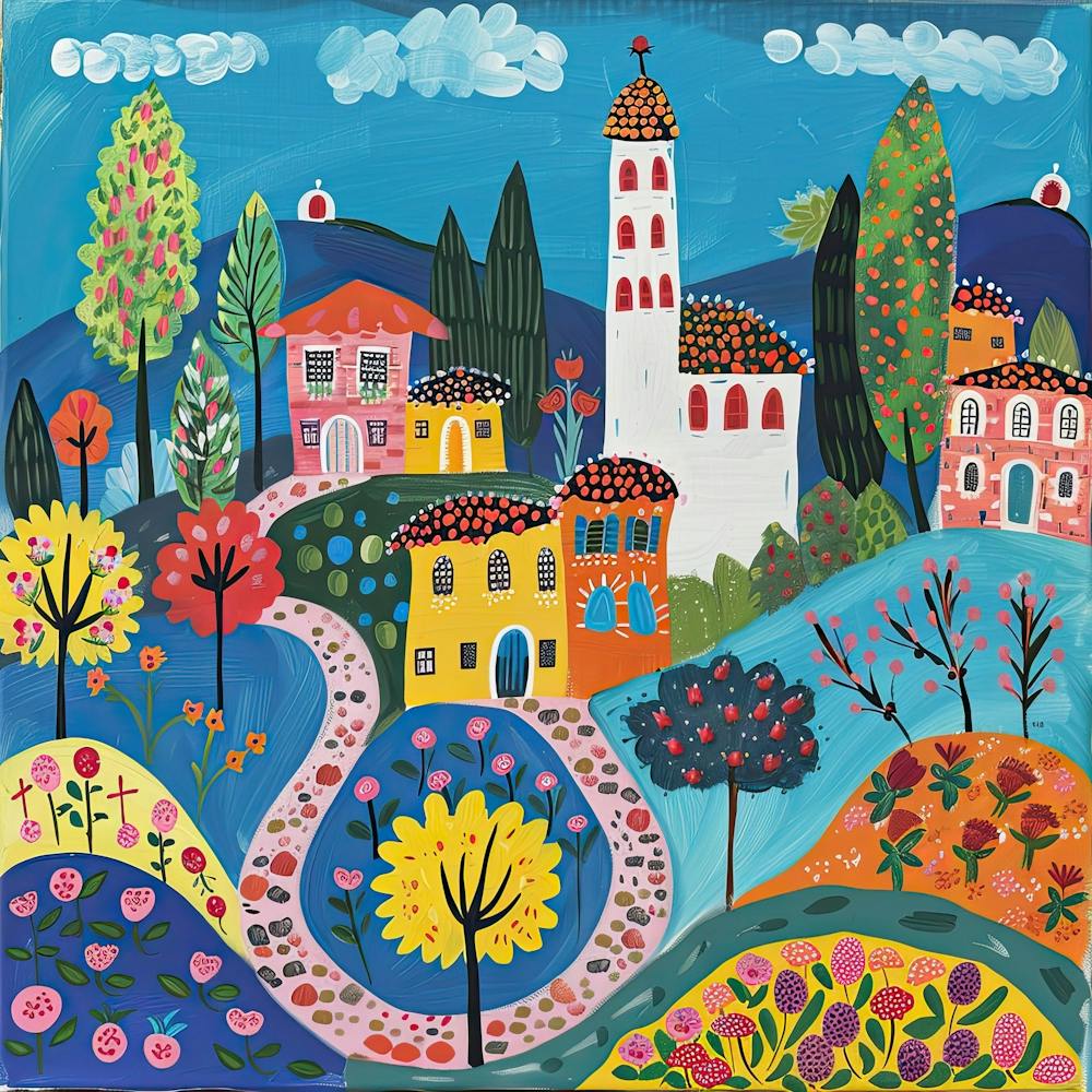 Kids Travel Illustration Italy 3