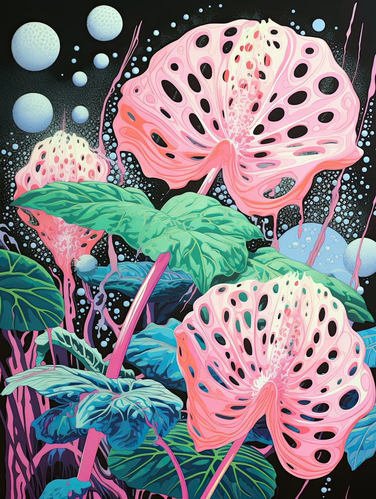 Pink Orchids | Inspired by Yayoi Kusama