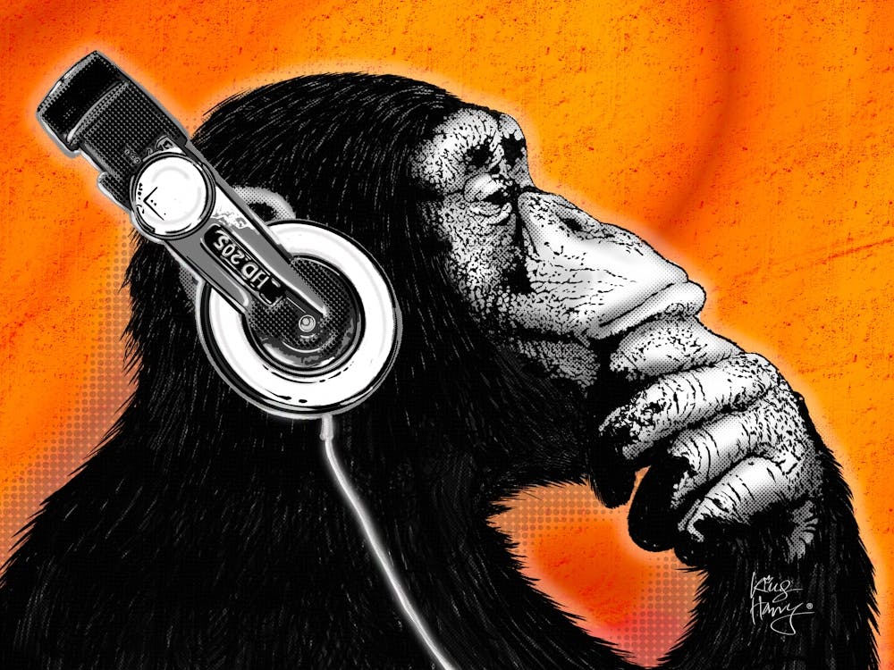 Monkey DJ | Street art