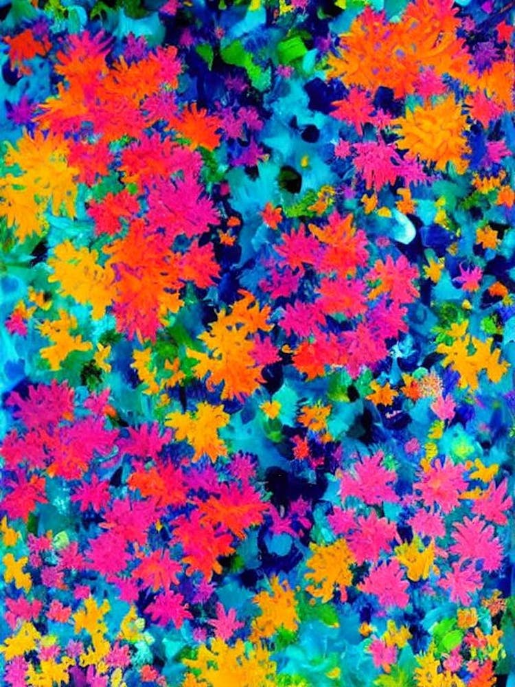 Acropora Intermedia 2 Vibrant Painting