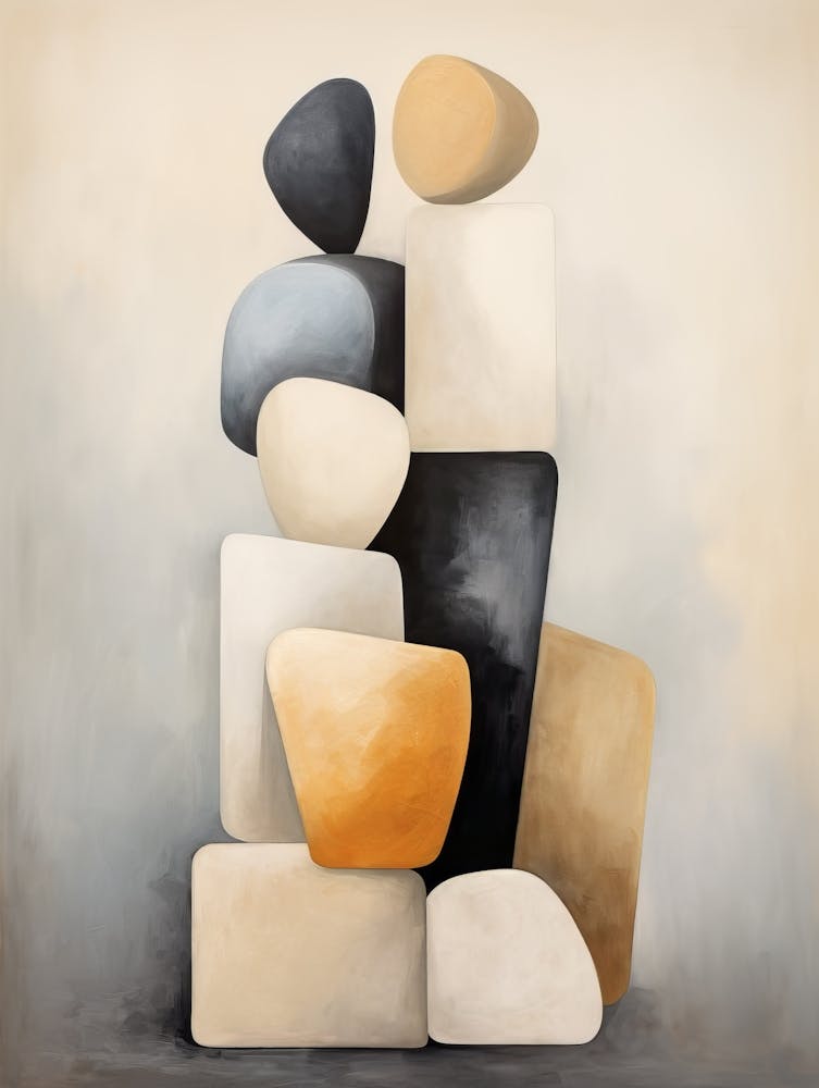 Stacked Stones Abstract Art
