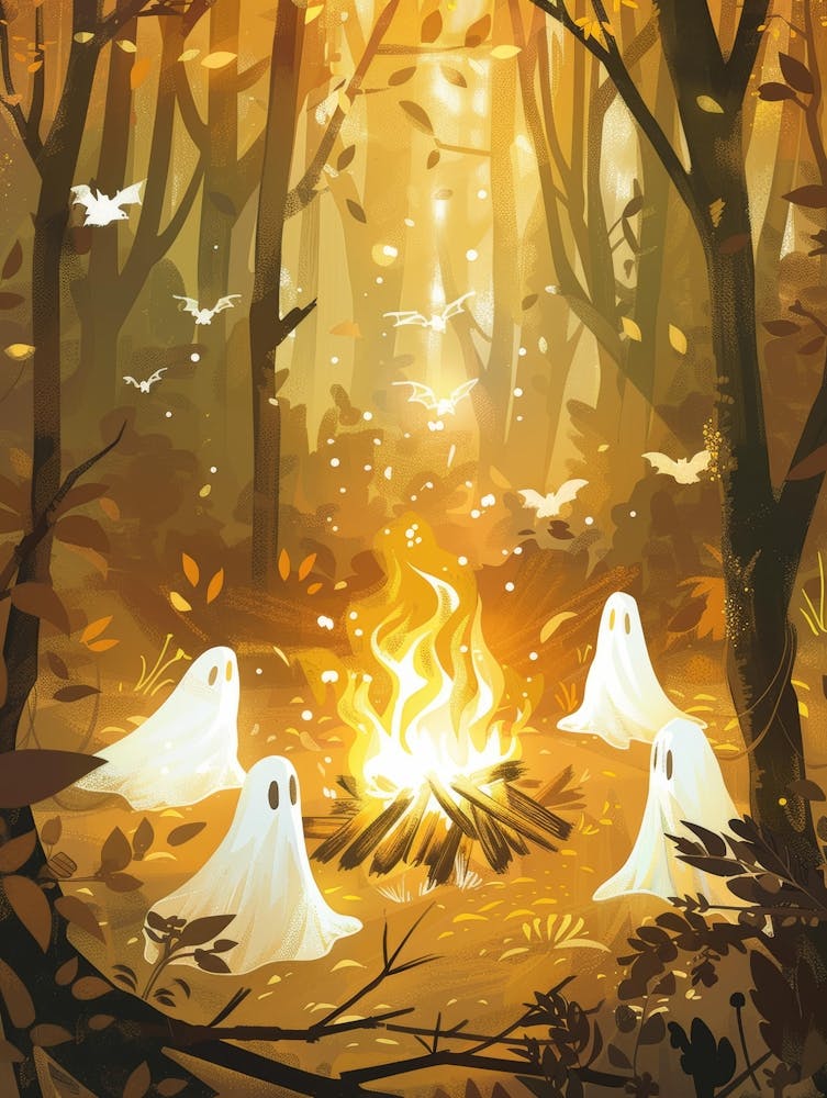 Fantômes Autour D'un Feu de Camp 3