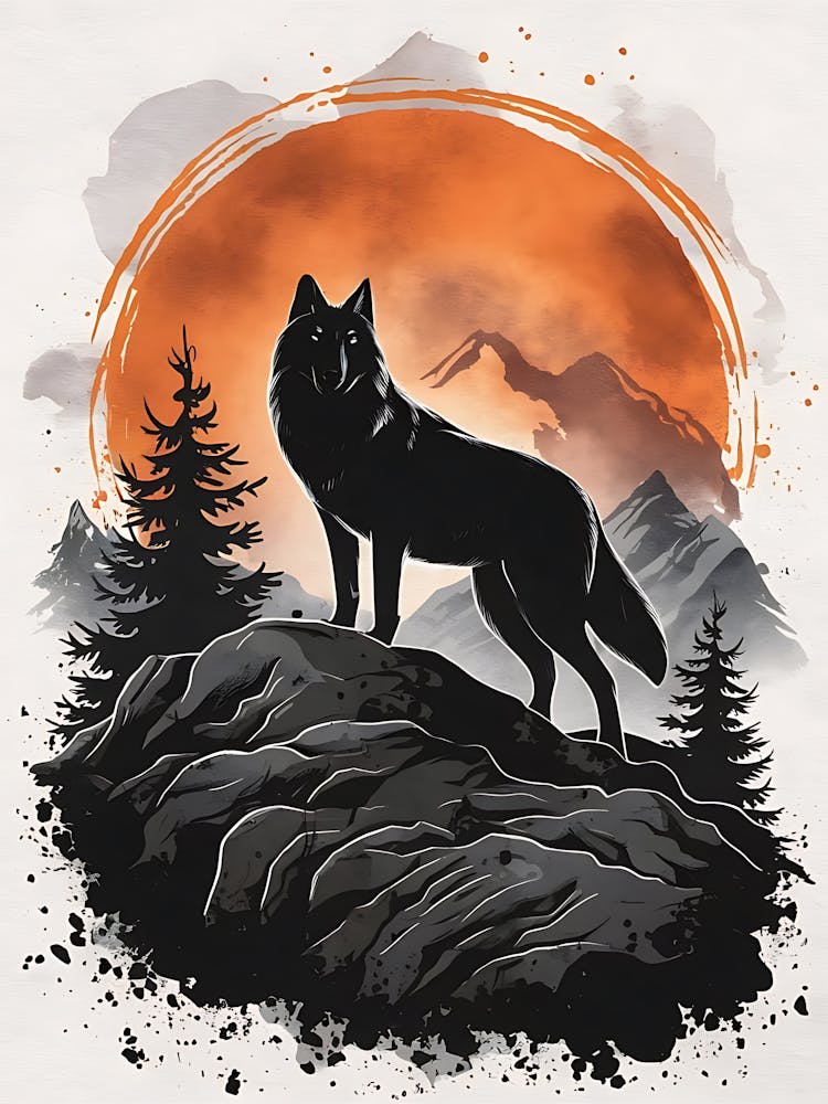 Wolf In The Mountains