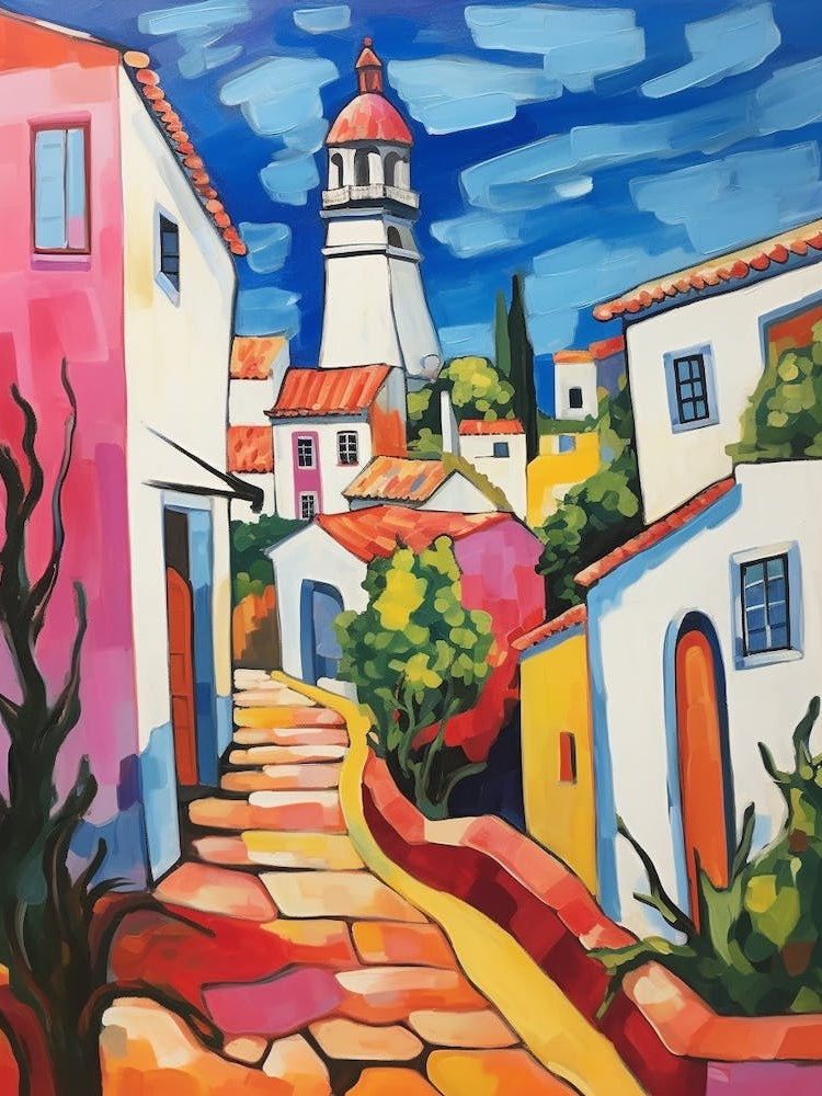 Faro Portugal 1 Fauvist Painting