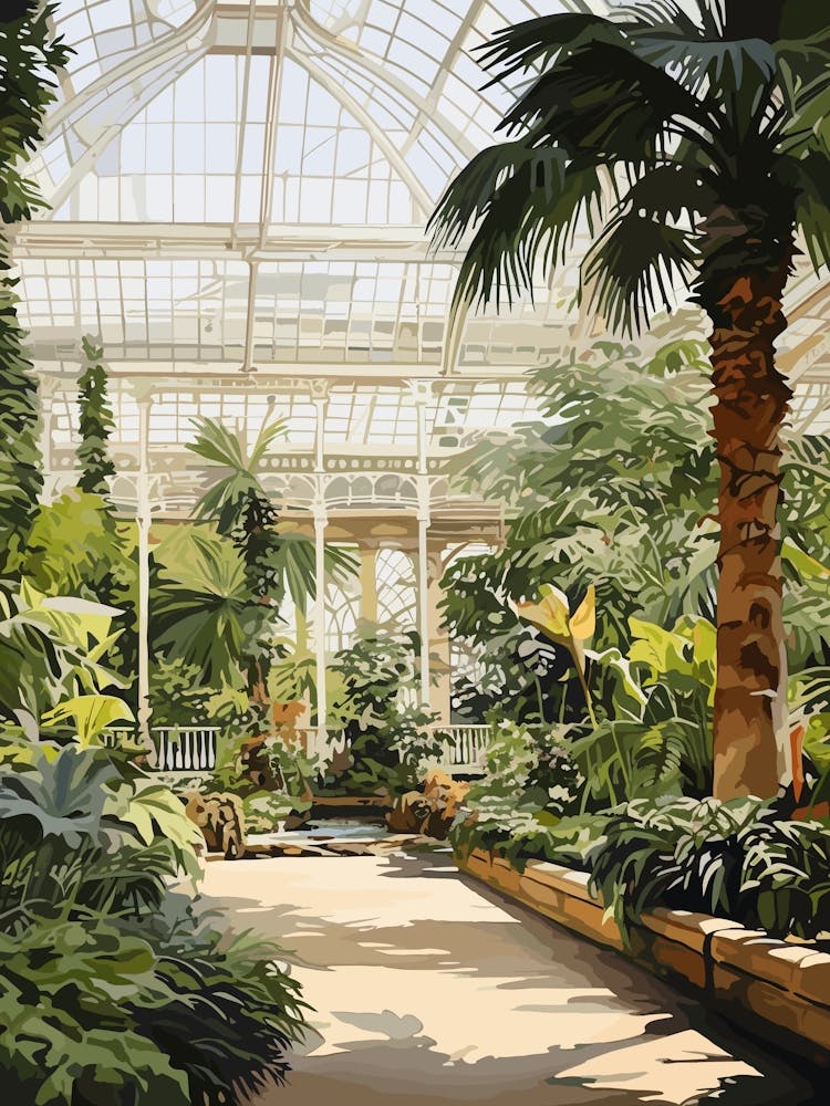 Kew Gardens Uk Watercolour 3