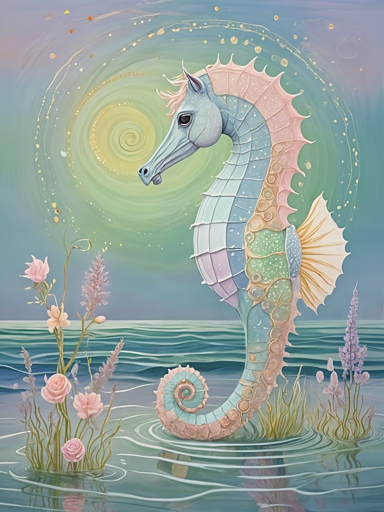 Pastel Seahorse no1