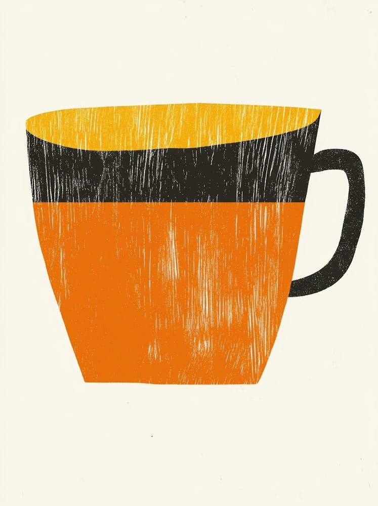 Orange Cup Canvas Print