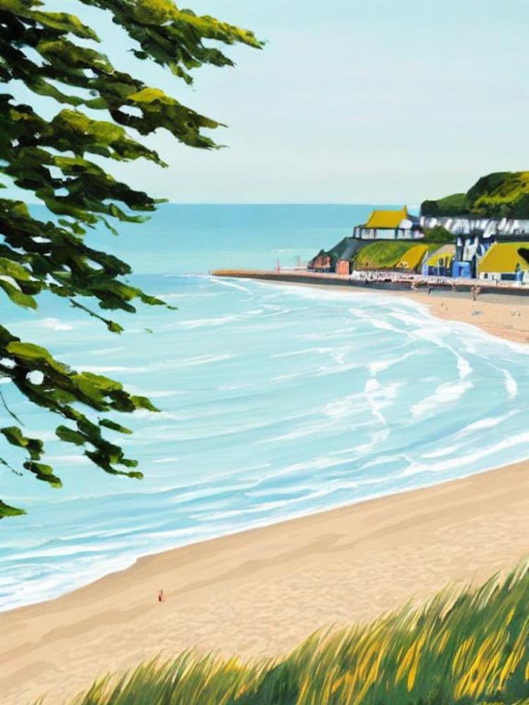 Cromer Beach, Norfolk Contemporary Illustration 1 
