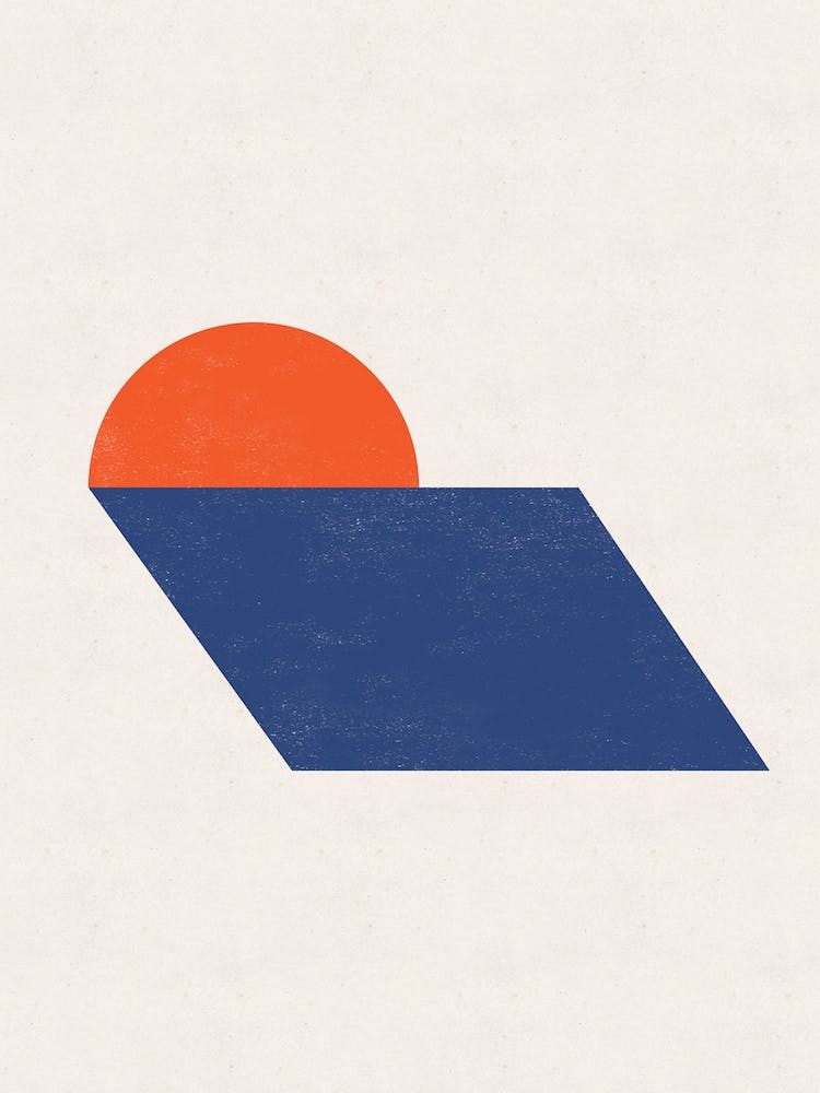 Geometric Abstract Sunset