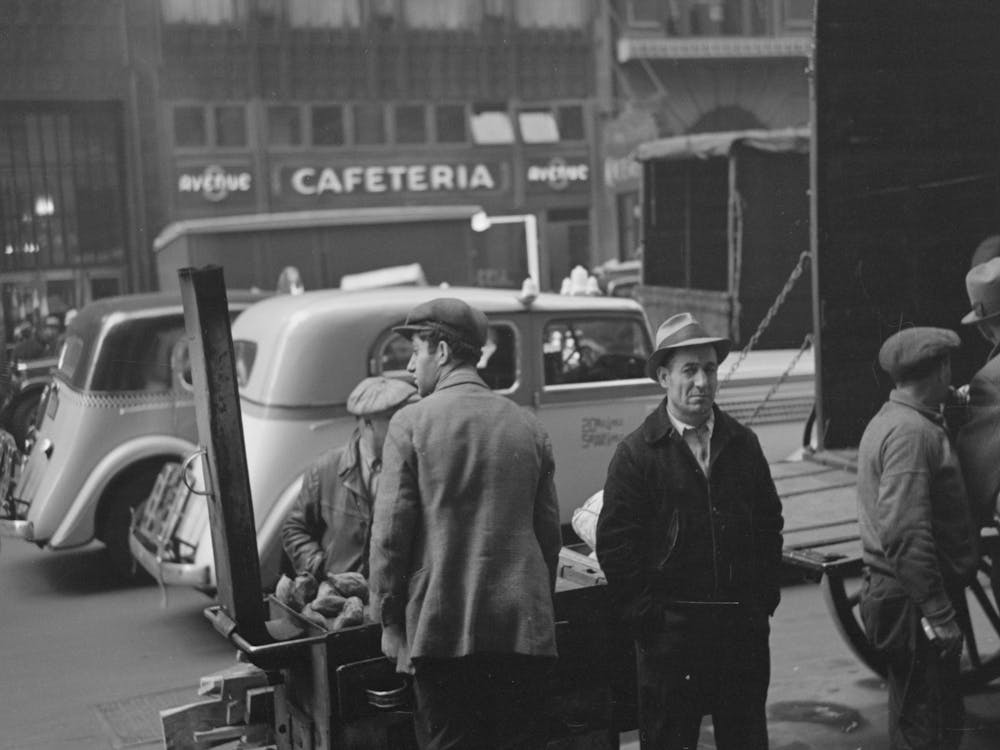 Scene On 8th Avenue, New York City By Russell Lee