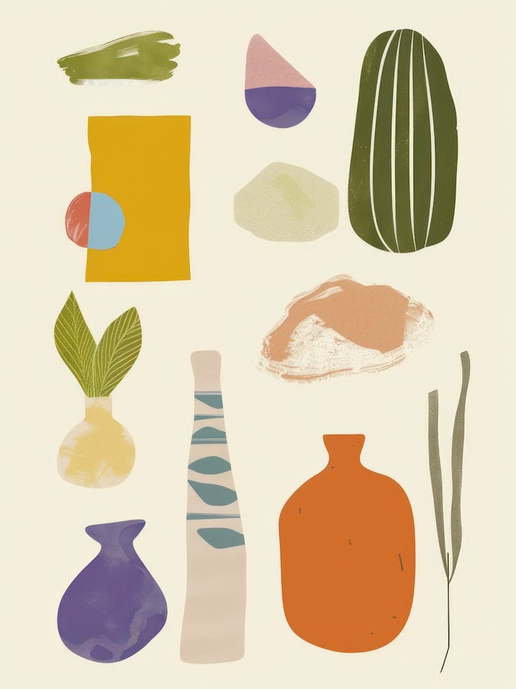 Cute Objects Abstract Illustration 6