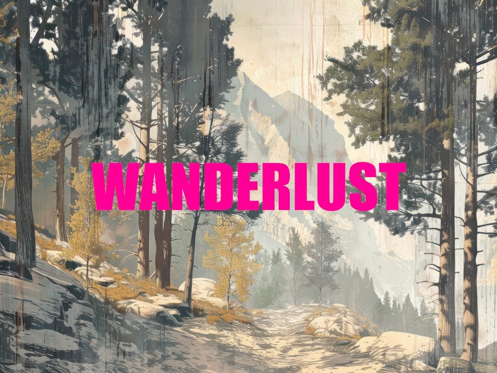  Pink Wanderlust Poster Vintage Woods 3