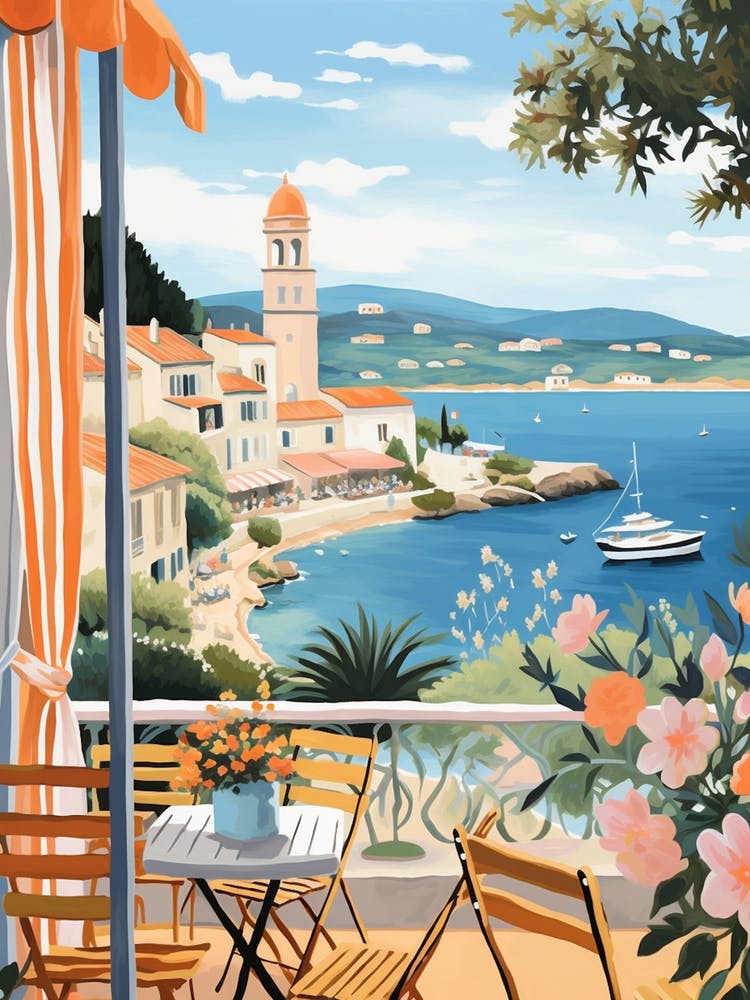 Saint Tropez Frankreich 1 Illustration