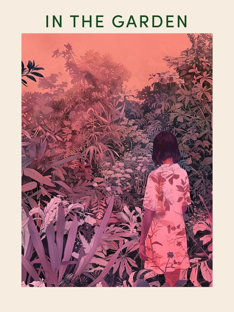 Im Garten Poster Rosa 4