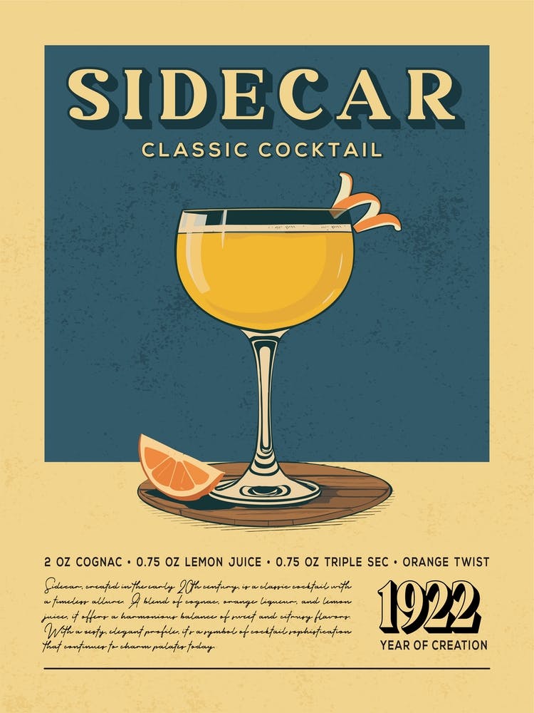 Sidecar Klassischer Cocktail